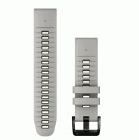 QuickFit® 22 Watch Bands - Fog Grey/Moss Silicone - 010-13280-08 - Garmin